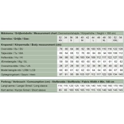 Snitmnster - Line2Line - B1262 Bluse med knudeeffekt og delsmme