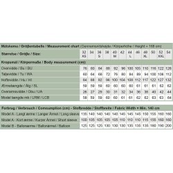 Snitmnster - Line2Line - B1267 Bluse med rund hals og slids foran