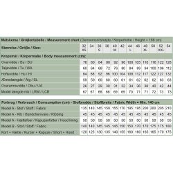 Snitmnster - Line2Line - B1268 Ls httetrje med snket skulder
