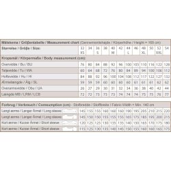 Line2Line - B1270 Klassisk figursyet skjorte med to kraver