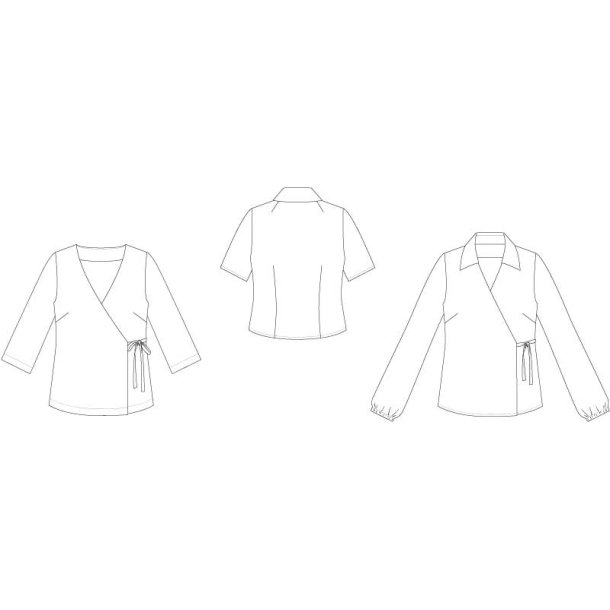 Snitmnster - Line2Line - B1274 Sl-om skjorte