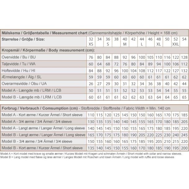 Snitmnster - Line2Line - B1274 Sl-om skjorte