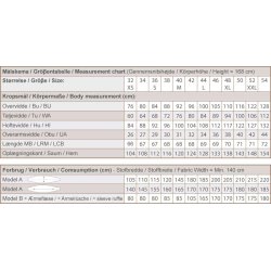 Snitmnster - Line2Line - B1276 Bluse med rmeflse og bindebnd