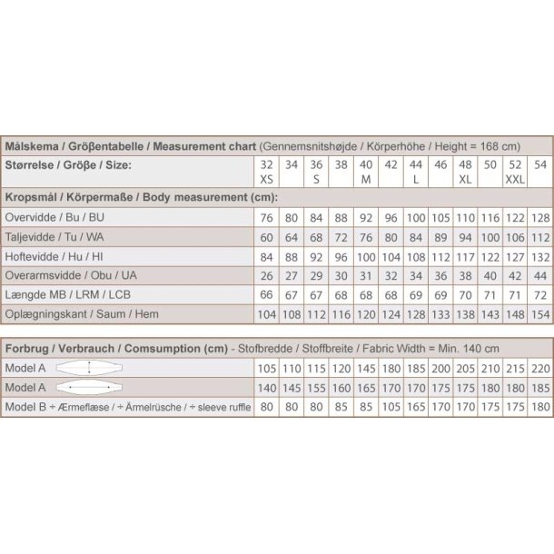 Snitmnster - Line2Line - B1276 Bluse med rmeflse og bindebnd