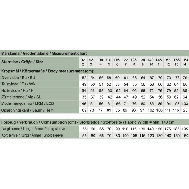 Snitmnster - Line2Line - C501 Raglan kjole, brn