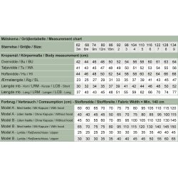 Snitmnster - Line2Line - C504 Jakke m/u htte til baby/brn