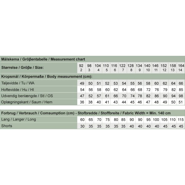 Snitmnster - Line2Line - C505 Trompet buks med elastik i taljen