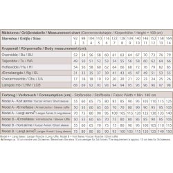 Line2Line C514 Peblum top / bluse med pufrmer - Brn