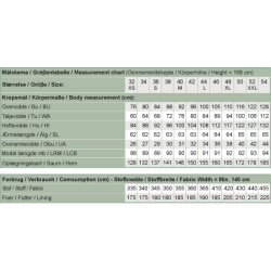Snitmnster - Line2Line - J451 Frakke med stor krave