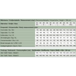 Snitmnster - Line2Line - J452 Cape med manchetter