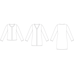 Snitmnster - Line2Line - J454 Klassisk cardigan