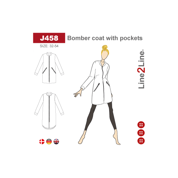 Snitmnster - Line2Line - J458 Bomberfrakke