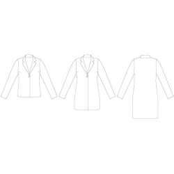 Snitmnster - Line2Line - J460 Cardigan med sjalskrave