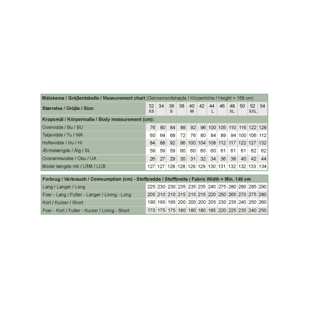 Snitmnster - Line2Line - J462 Frakke med stende revers