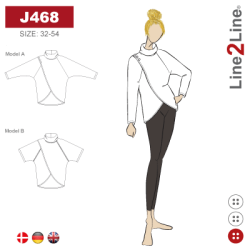 Snitmnster - Line2Line - J468 Cape med flagermus rmer