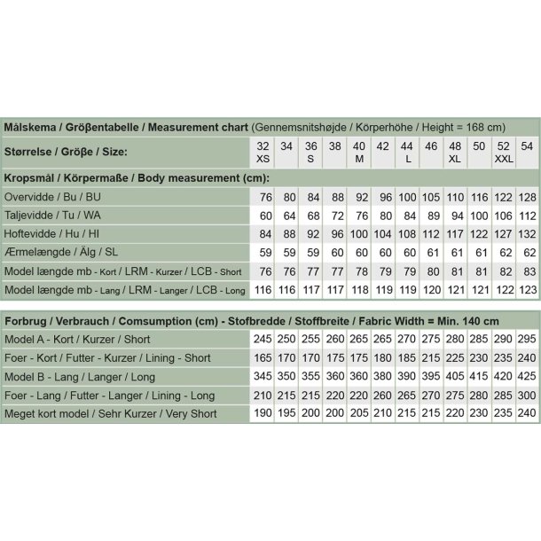 Snitmnster - Line2Line - J469 Jakke / frakke med flagermusrmer