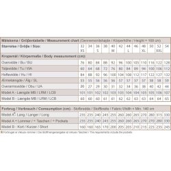Snitm�nster - Line2Line -  J473 L�s jakke med s�nket skulder