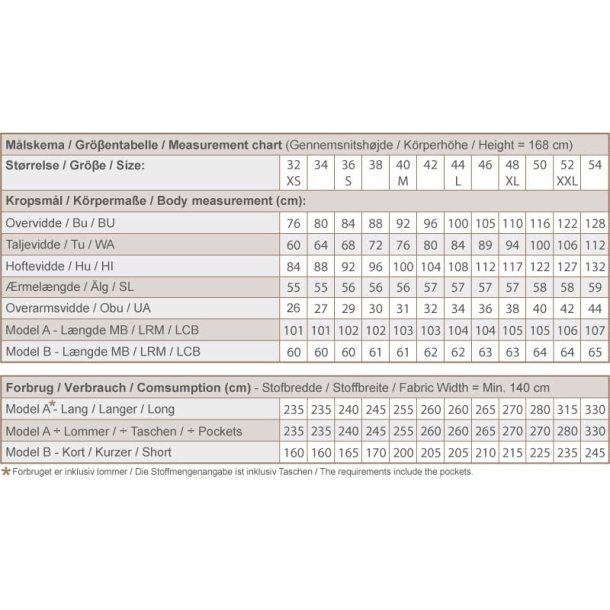 Snitm�nster - Line2Line -  J473 L�s jakke med s�nket skulder