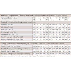 Snitmnster - Line2Line - J474 Ls vest med vingermer og sjalskrave