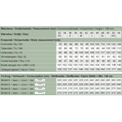Snitmnster - Line2Line - K2233 Skjortekjole med lomme og blte