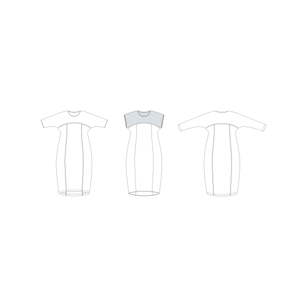 Snitmnster - Line2Line - K2246 Maxi Ballonkjole 