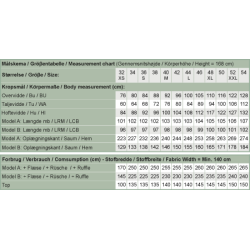 Snitmnster - Line2Line K2263 Lstsiddende stropkjole
