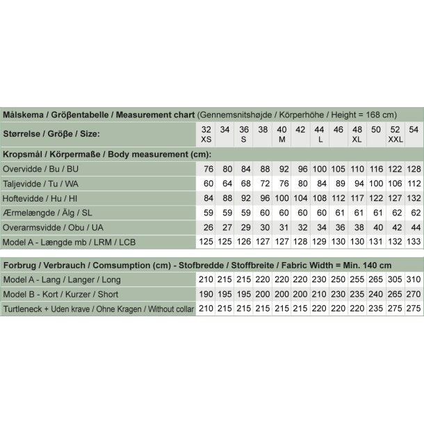 Snitmnster - Line2Line K2270 Kjole med stor krave