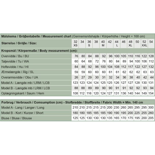 Snitmnster - Line2Line - K2272 Kaftan med krave og slidser