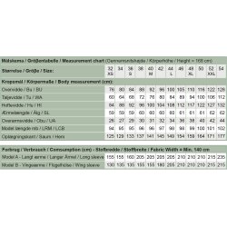 Snitmnster - Line2Line - K2273 Kjole med knudeeffekt og vidde