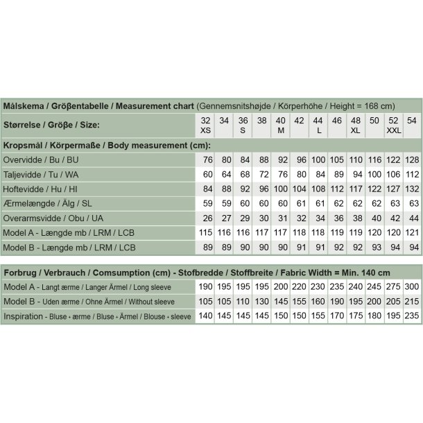 Snitmnster - Line2Line - K2274 Kjole med stkrave og skr stolpe