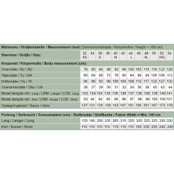 Snitmnster -  Line2Line - K2275 Kjole med rynkeeffekt p skulderen