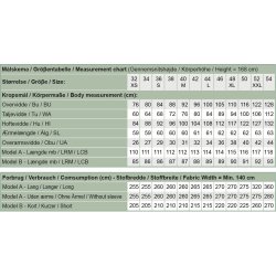 Snitmnster Line2Line - K2277 Kjole med wienerlg og V-hals