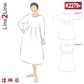 Snitmnster - Line2Line - K2279 PLUS SIZE Flagermuskjole