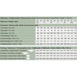 Snitmnster - Line2Line - K2279 Ls Flagermuskjole med wienerlg 