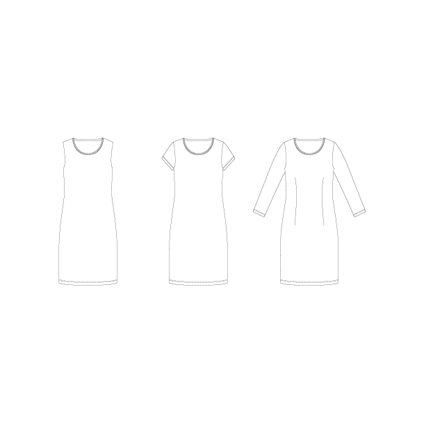 Snitmnster - Line2Line - K290 T-shirt kjole