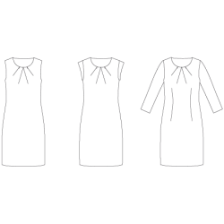 Snitmnster Line2Line K298 Kjole med lg