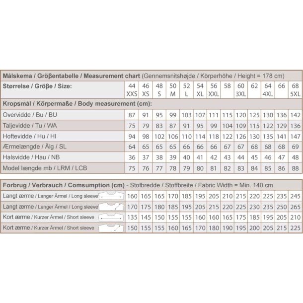 Snitmnster - Line2Line - M801 Klassisk herre skjorte med to kraver