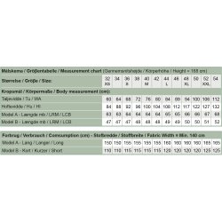 Snitmnster - Line2Line - N336 Nederdel med to lg og lynlse