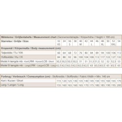 Snitm�nster - Line2Line N341 -  Nederdel med vidde og hoftestykke