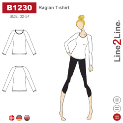 Snitmnster - Line2Line - B1230 - Raglan T-shirt