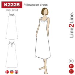 Snitmnster - Line2Line K2225 Stropkjole