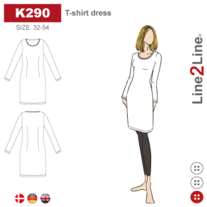Snitmnster - Line2Line - K290 T-shirt kjole