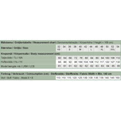 Snitmnster - Line2Line -  N325 Nederdel med volant og belgning
