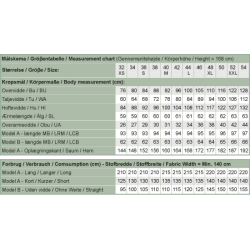 Snitmnster - Line2Line - N333 Lang nederdel med vidde