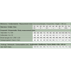 Snitmnster - Line2Line - N334 Nederdel med rynkeeffekt