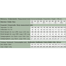 Snitmnster - Line2Line - N335 Nederdel med elastik og A-facon