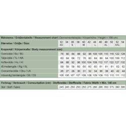 Snitmnster - Line2Line - D700 Buksedragt med bindebnd og lommer