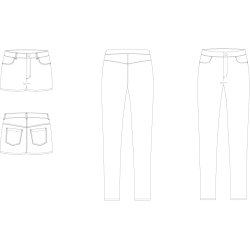 Snitmnster - Line2Line - T611 Jeans - Curvy A