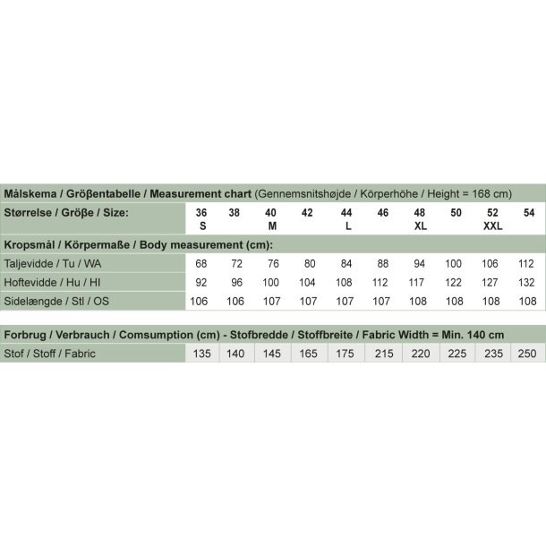 Snitmnster - Line2Line - T614 Klassisk buks med belgning