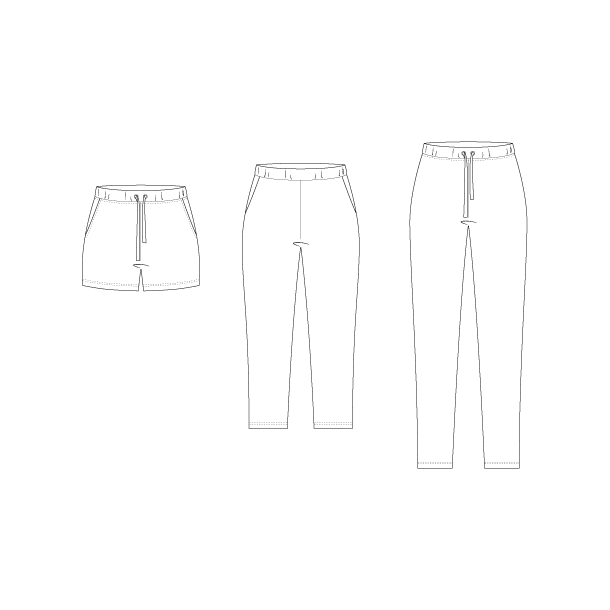 Snitmnster - Line2Line - T615 Sweatpants med skrlommer